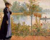 卡尔 拉尔森 : Late Summer, Karin By The Shore